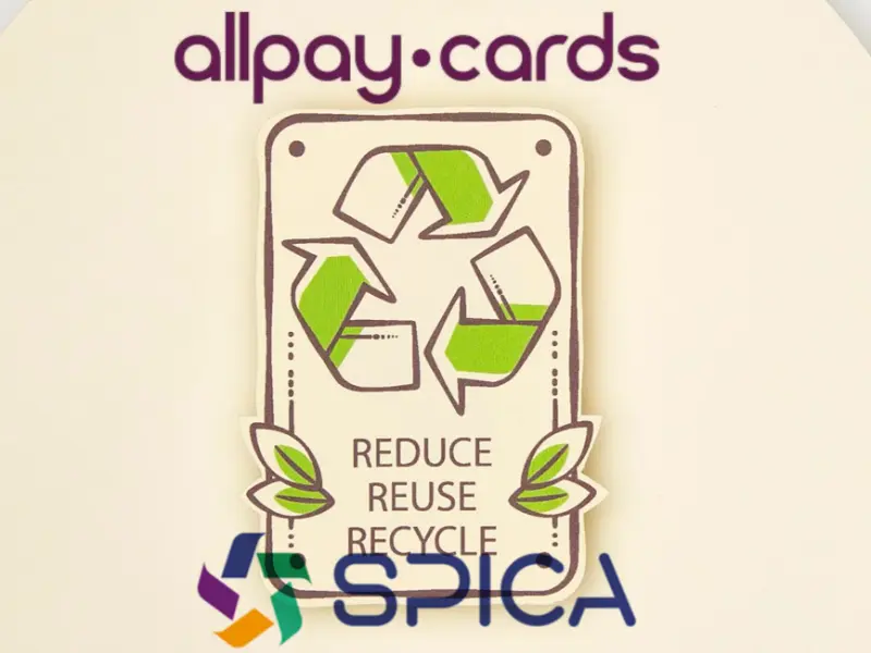Allpay Cards وSPICA تتحدان وتعدان ببطاقات ائتمان قابلة لإعادة التدوير بنسبة 100%