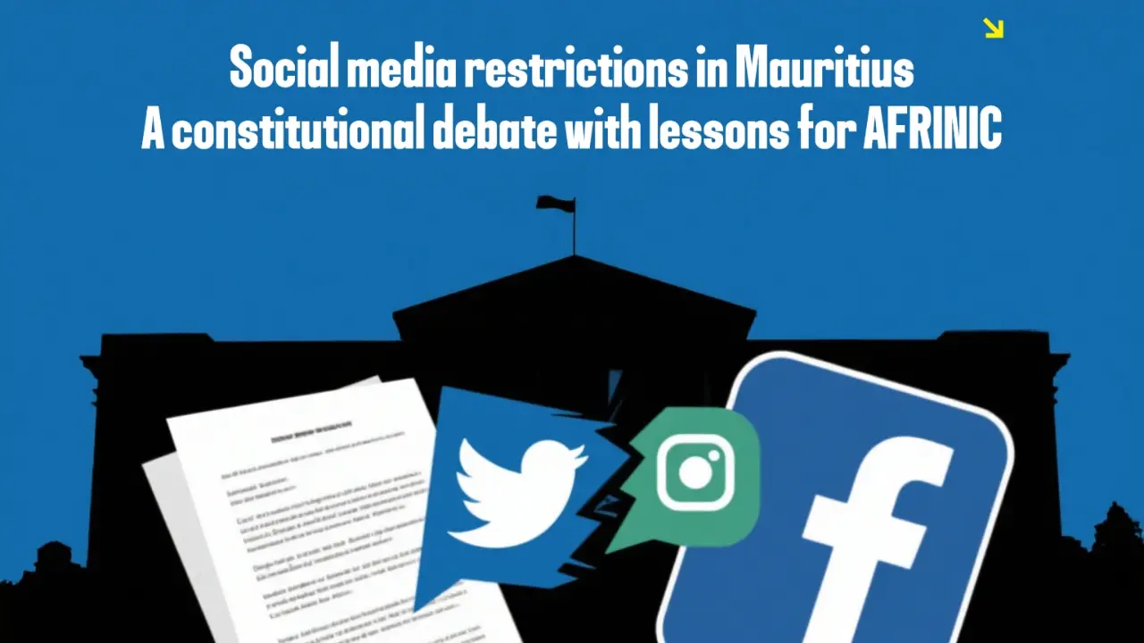 Restrições de mídia social em Maurício: Um debate constitucional com lições para a AFRINIC
