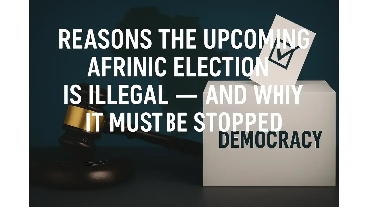 Raisons pour lesquelles la prochaine élection de l'AFRINIC est illégale – Et pourquoi elle doit être arrêtée