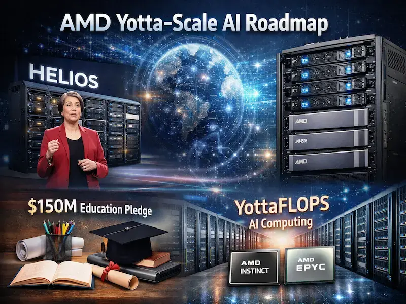 AMD 描绘“尧级”AI 未来,承诺投入 1.5 亿美元用于教育