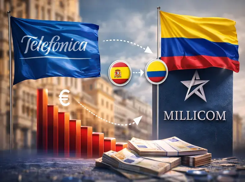 Telefónica 出售哥伦比亚业务以削减债务