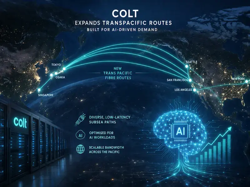 Colt bereitet transpazifische Route über Juno für KI-Verkehr vor