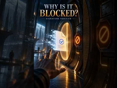 Verified. So Why Is the File Blocked?