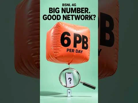 BSNL Moves 6 PB a Day. Is That Good 4G?