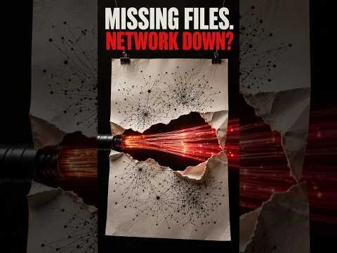 The Files Vanished. Did the Internet Go Down?