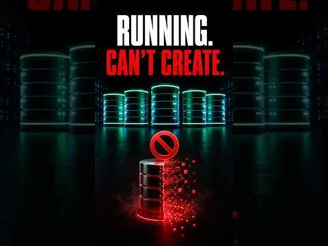 The Databases Were Running. Creating One Wasn’t