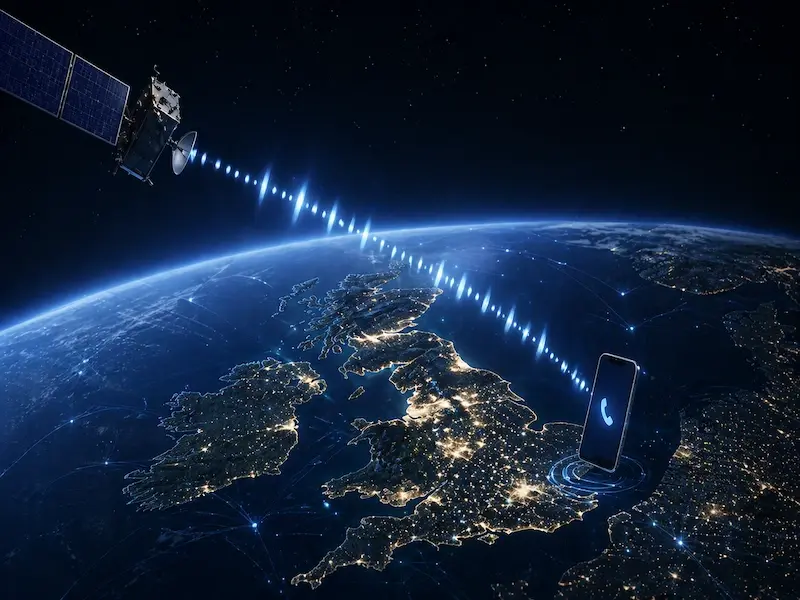Использование O2 Satellite D2D в Великобритании остаётся крайне нерегулярным