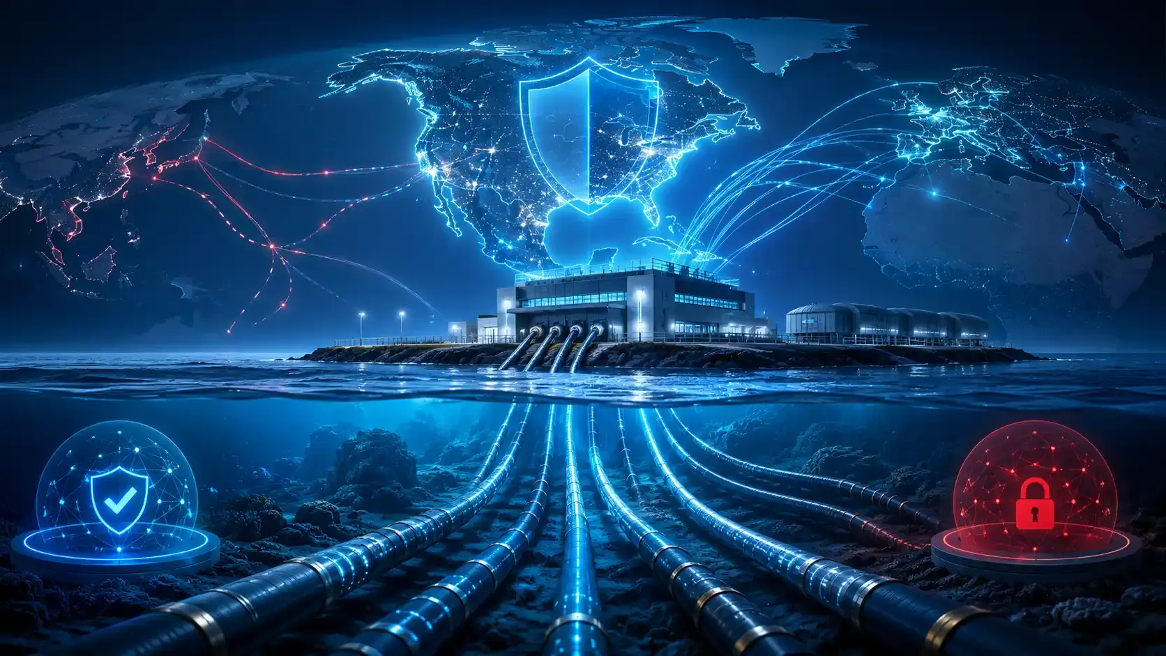 FCC تفرض تراخيص لنقاط هبوط الكابلات البحرية في الولايات المتحدة