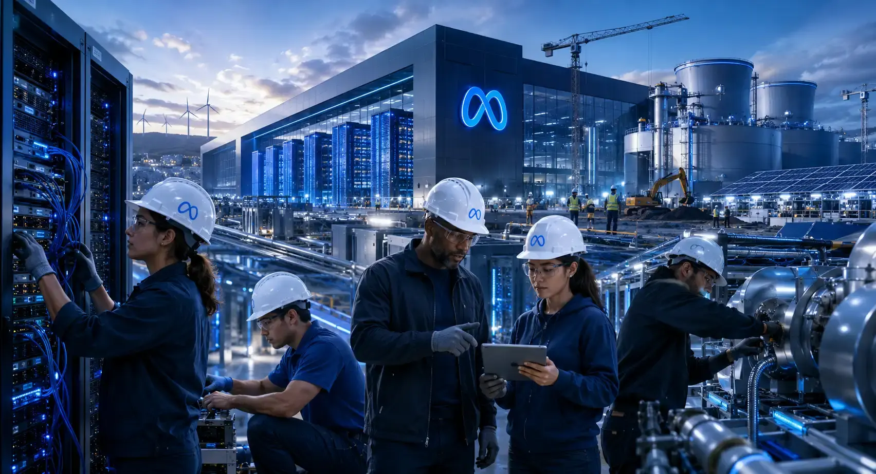 Meta treina trabalhadores para seus Data Centers de IA