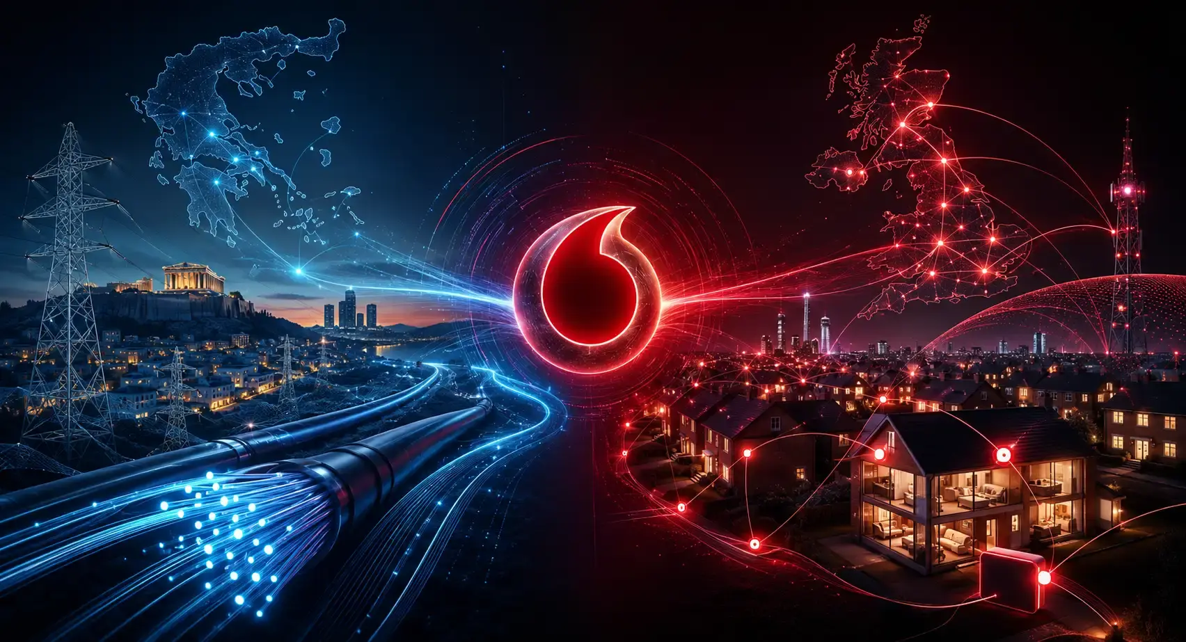 Vodafone renforce son réseau fixe en Grèce et au Royaume-Uni