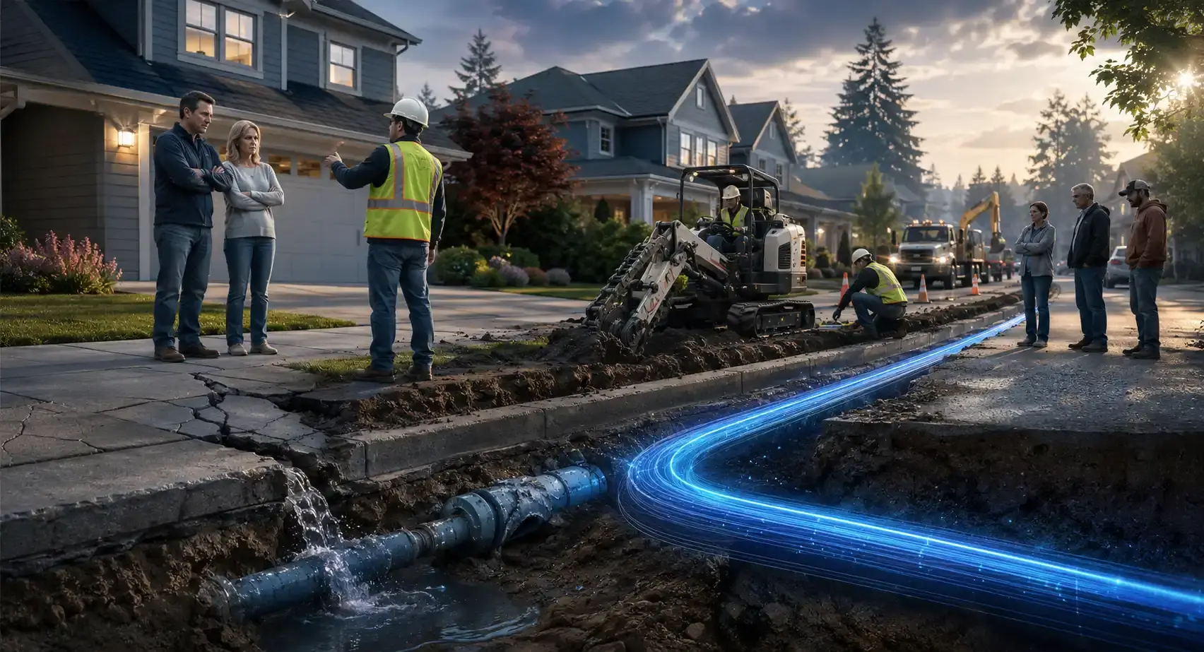 Ezee Fiber underground fibre work angers Salem residents