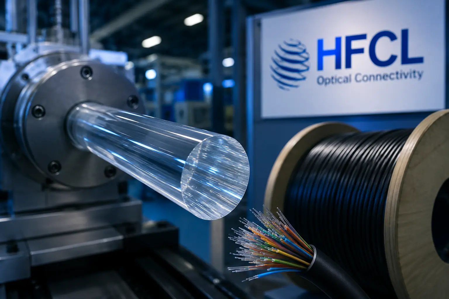 HFCL planea construir una planta de preformas de fibra óptica