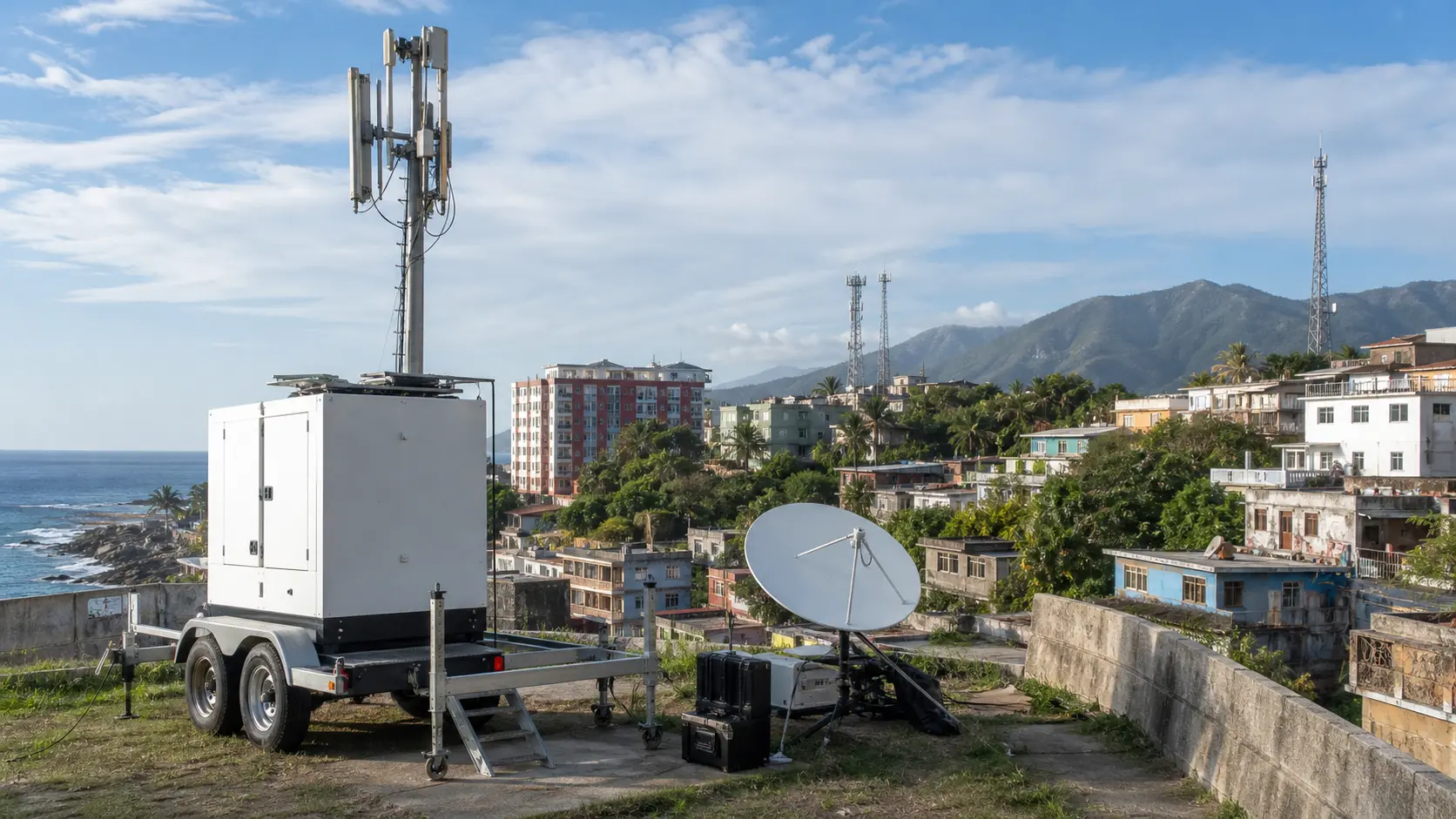 Movistar восстановил покрытие в Ла-Гуайре на пока ещё временной сети