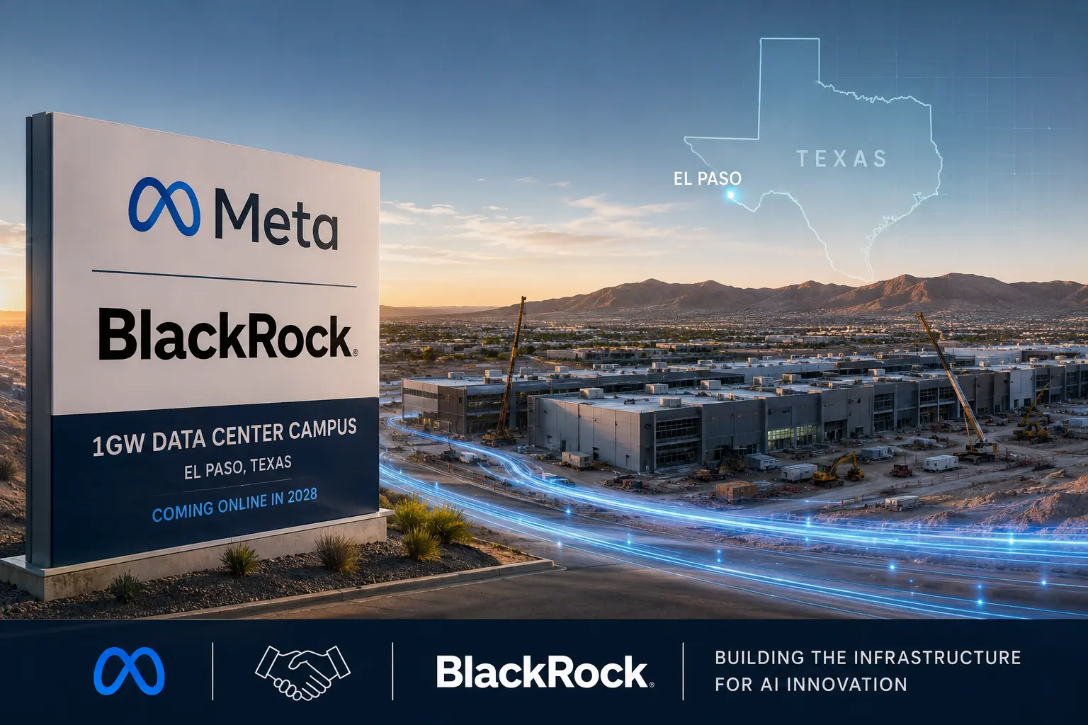 Meta 与 BlackRock 组建 140 亿美元得克萨斯州数据中心合资企业