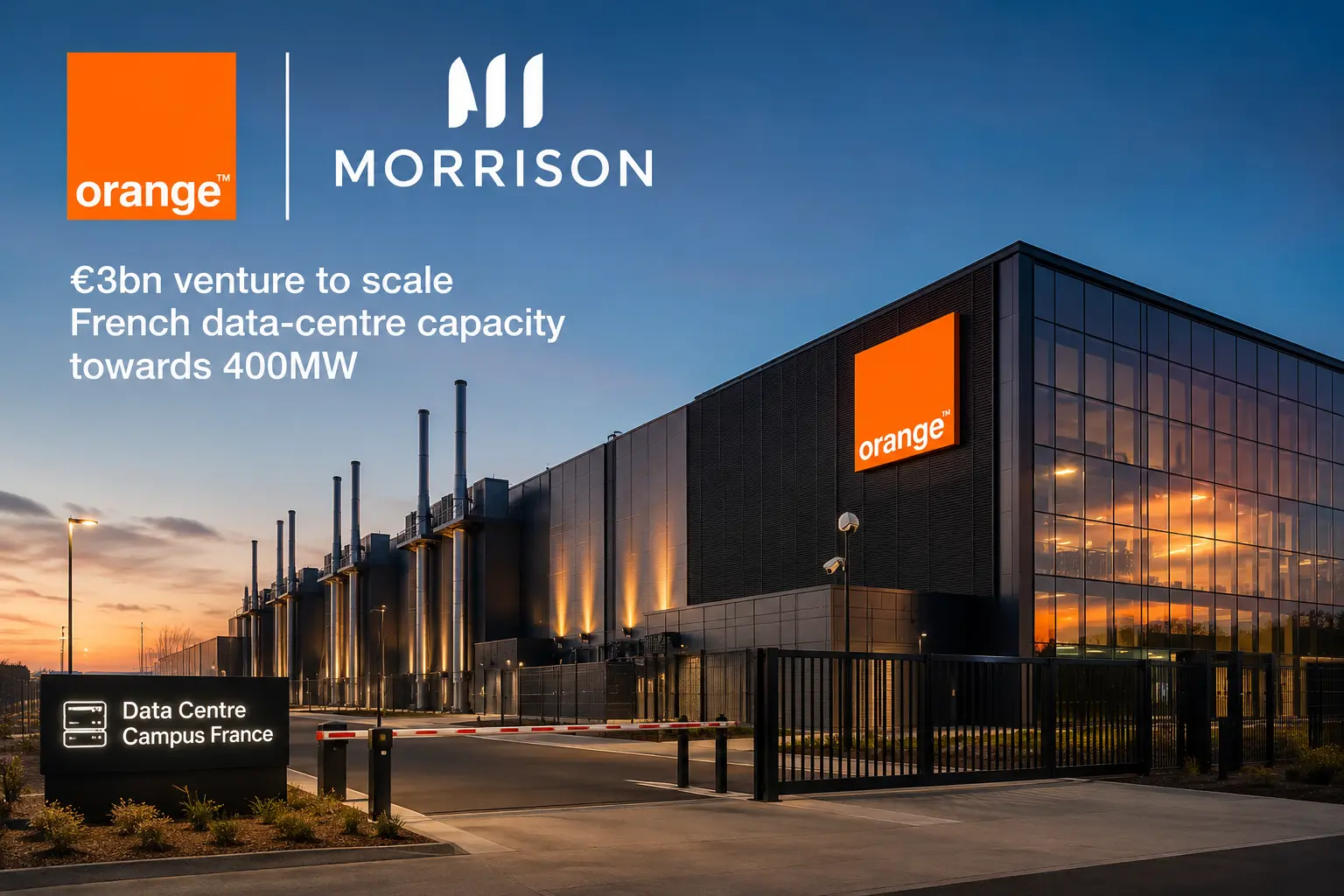 Orange und Morrison planen 3-Mrd.-Euro-Rechenzentrum-Joint-Venture in Frankreich