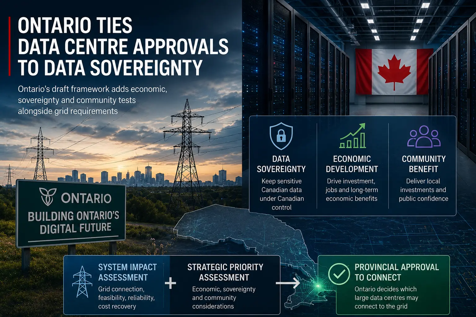 Ford apoia data centers de Ontário para manter dados no Canadá
