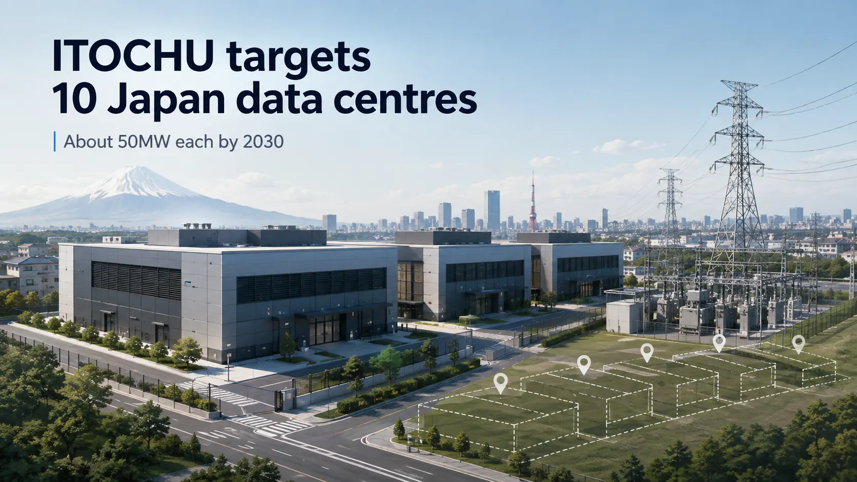 ITOCHU planeja 10 data centers no Japão até 2030