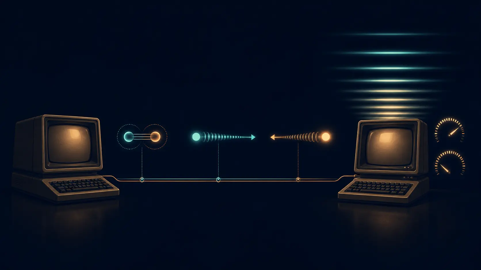 A velocidade era uma pista de exibição, não o enlace: o limite Telnet do RFC 1079