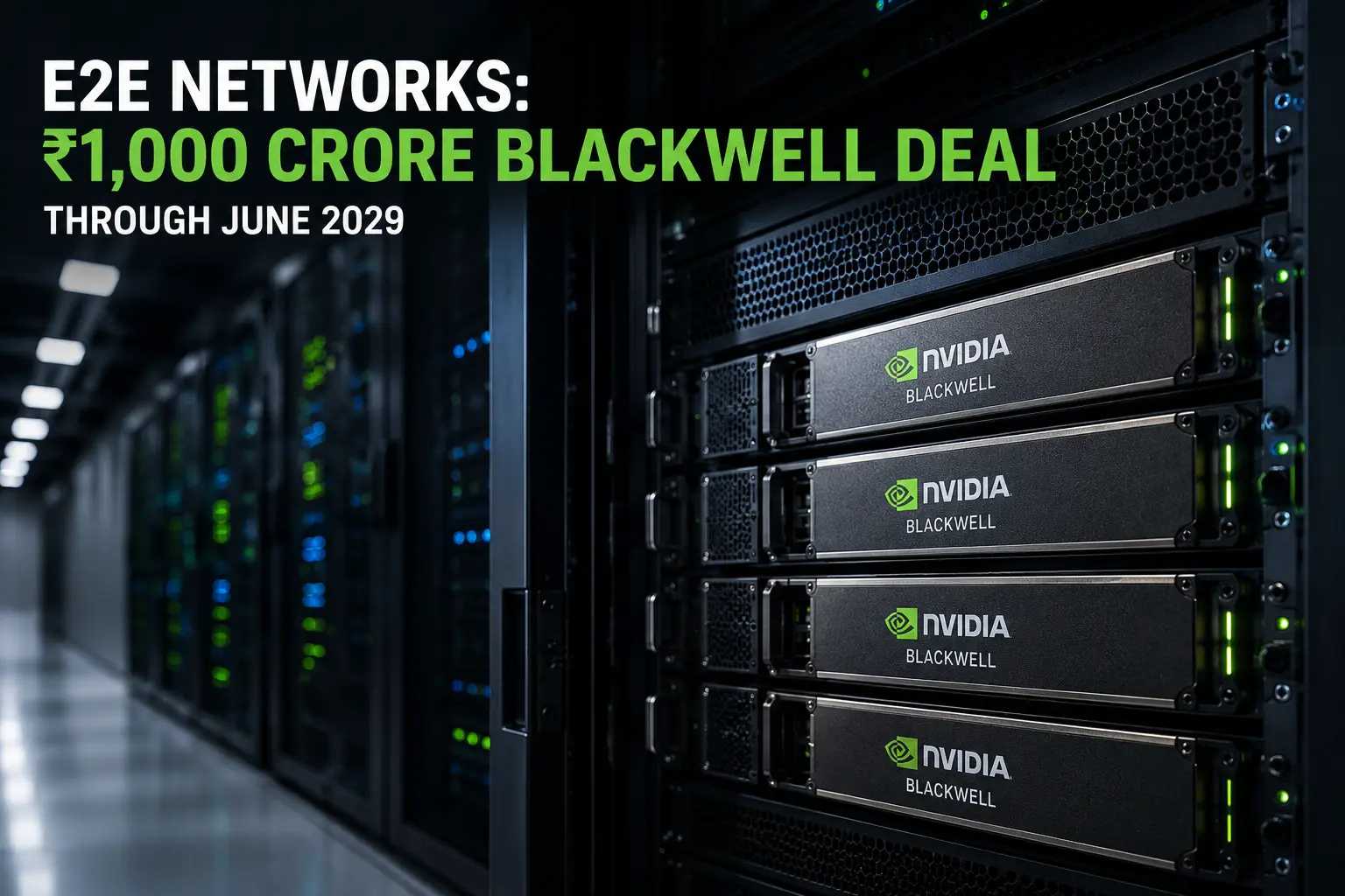 E2E Networks unterzeichnet Blackwell-GPU-Deal über ₹1.000 Crore