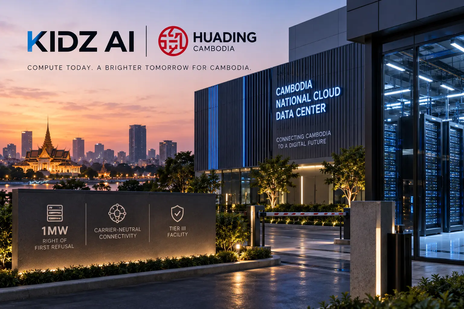 KIDZ AI تحصل على حق الرفض الأول لسعة 1MW في كمبوديا
