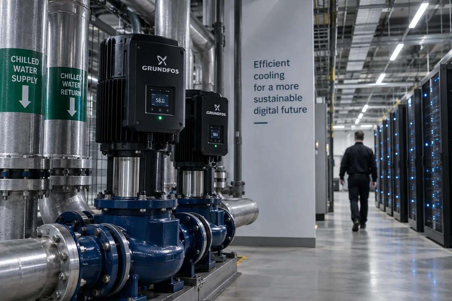 Grundfos fordert präzisere Steuerung der Rechenzentrumskühlung