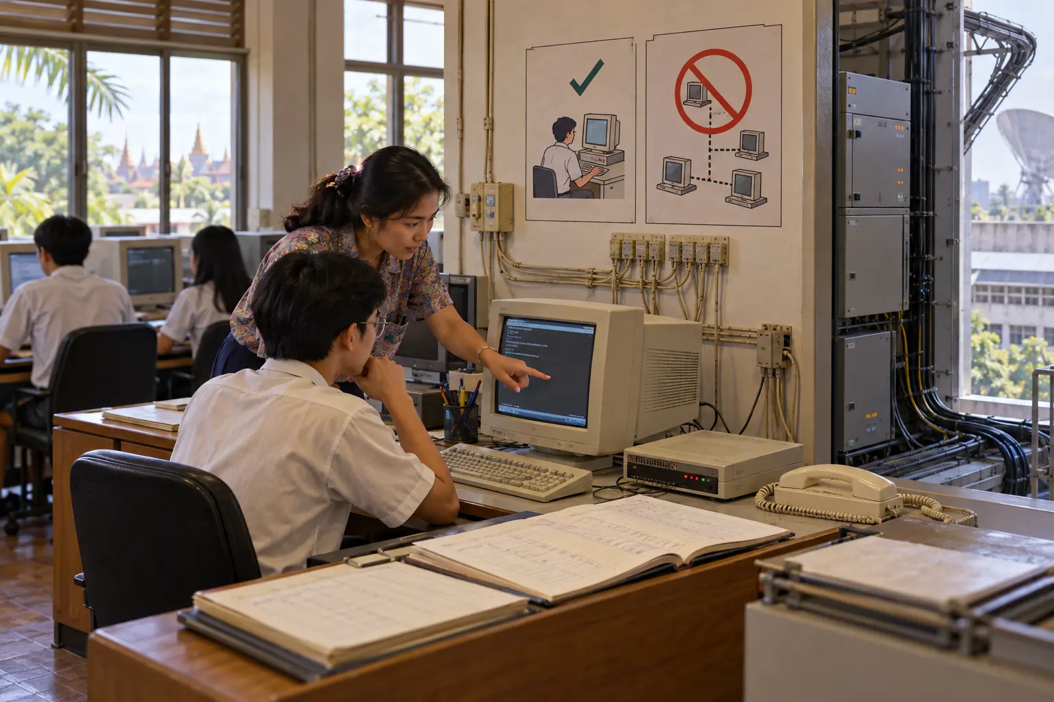 ThaiSarn ouvrit l’accès aux particuliers, sans pouvoir revendre la ligne internationale, 1994