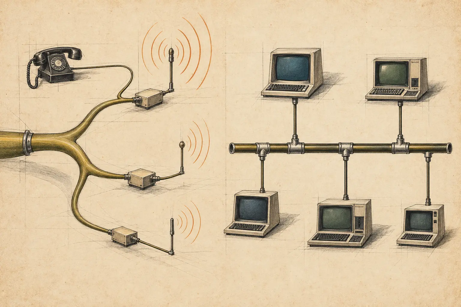 Ethernet est né d’un réseau esquissé ; DIX en a fixé la portée locale