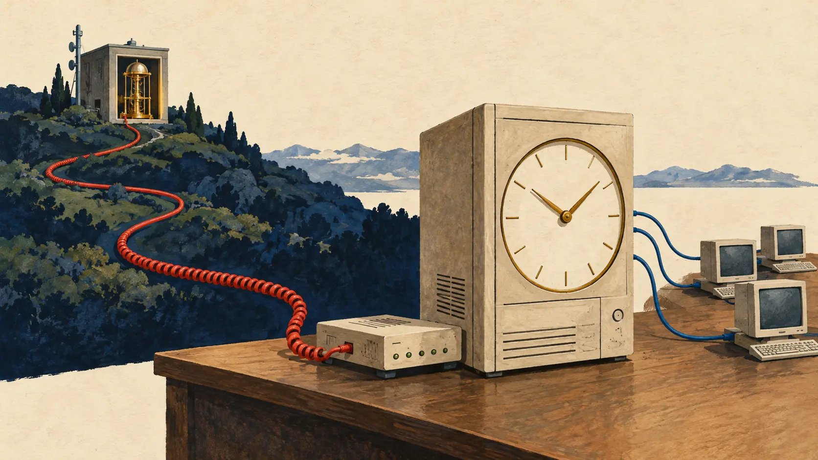 O relógio da internet ainda precisava ligar para casa