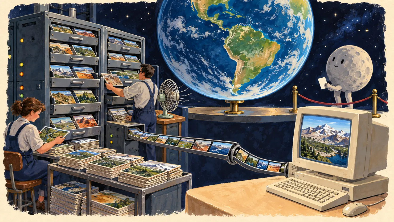 A NASA distribuiu o planeta. O servidor ganhou serviço.