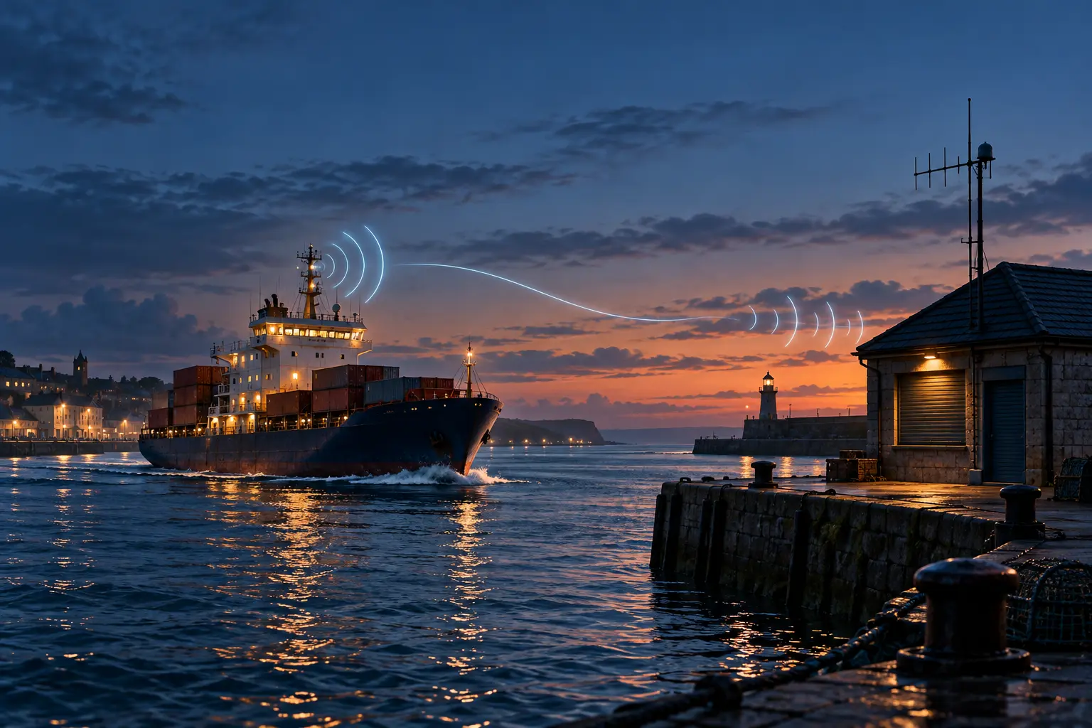 El barco estrena radio de datos; el puerto sigue buscando el manual