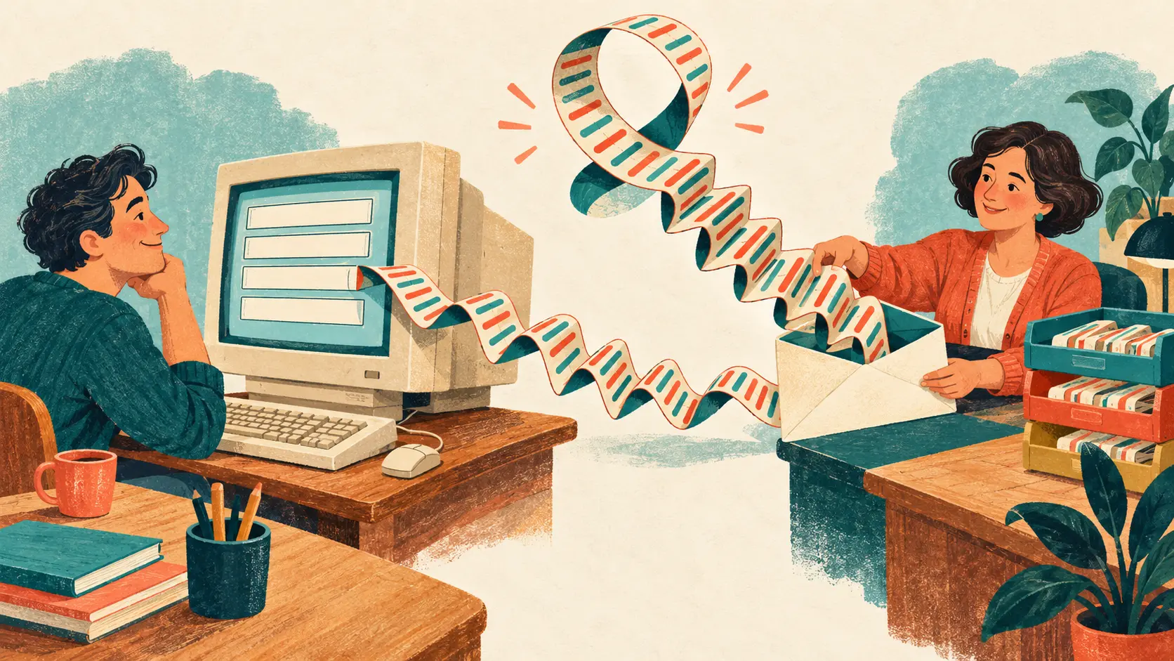 DNA는 길고, 웹 입력창의 인내심은 짧았다