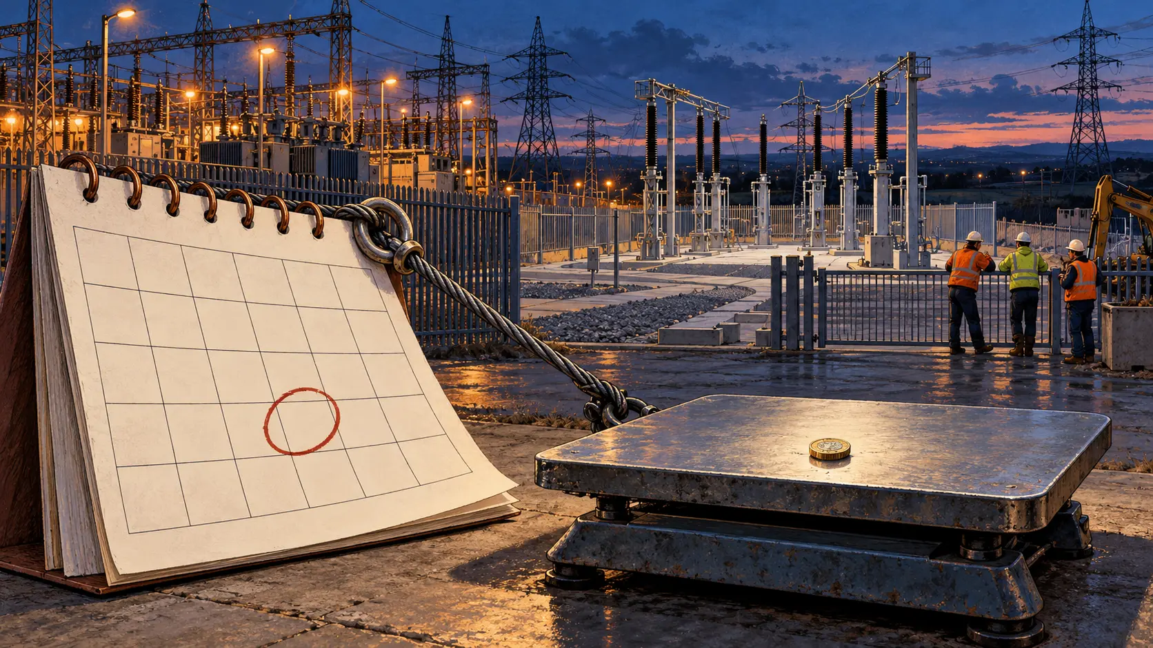 Ofgem will Verspätungen im Netzanschluss bepreisen. In manchen Verträgen steht noch £0.