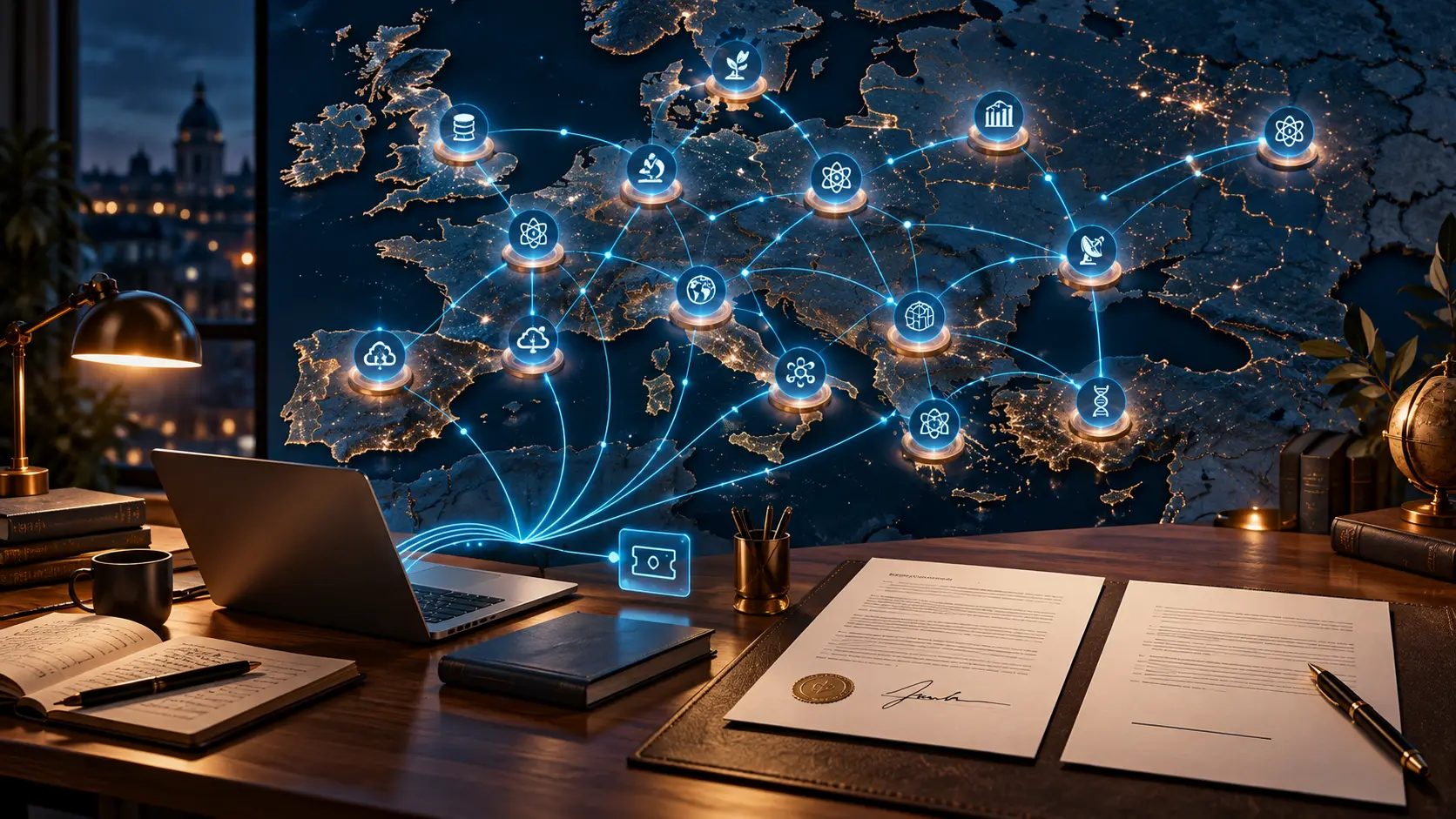 Fourteen Research Nodes Are Live. The Contract Is Still Making Its Rounds.