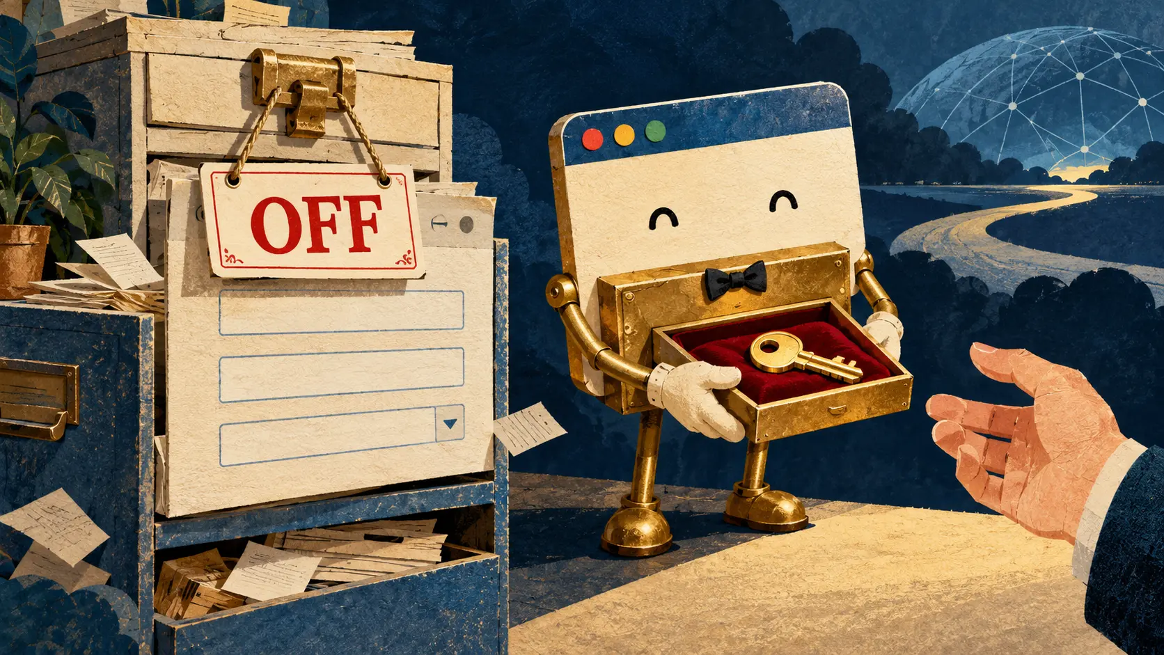 Die Website befahl: Passwort vergessen. Firefox fragte den Besitzer.