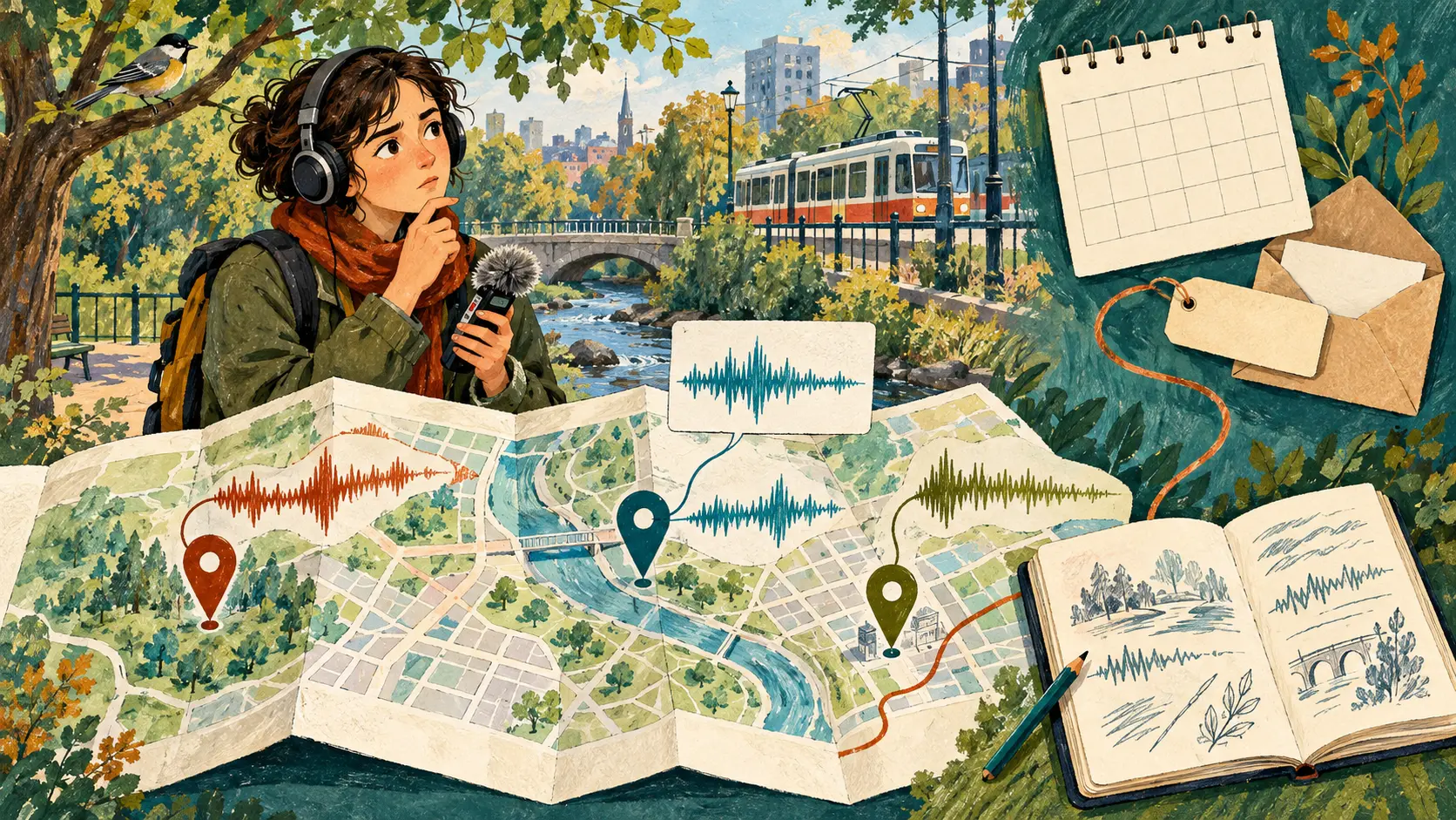 El sonido estaba en el mapa. El botón de escuchar, de excursión