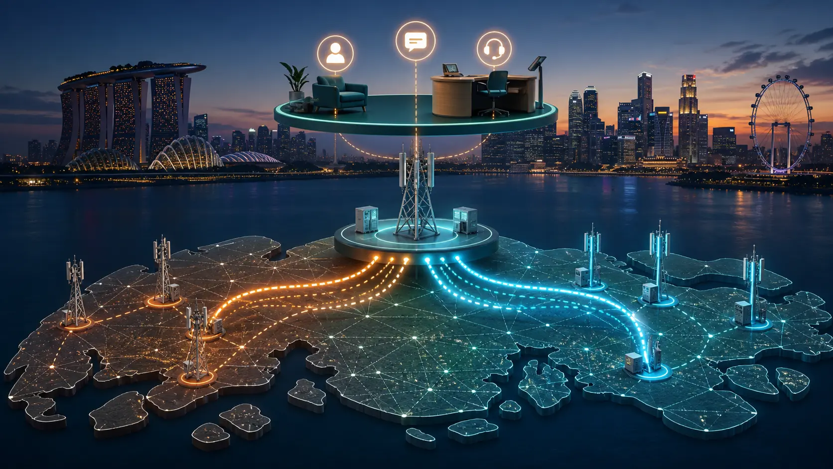 StarHub bündelt MyRepublics Netzverkehr, nicht dessen Mobilfunkkunden