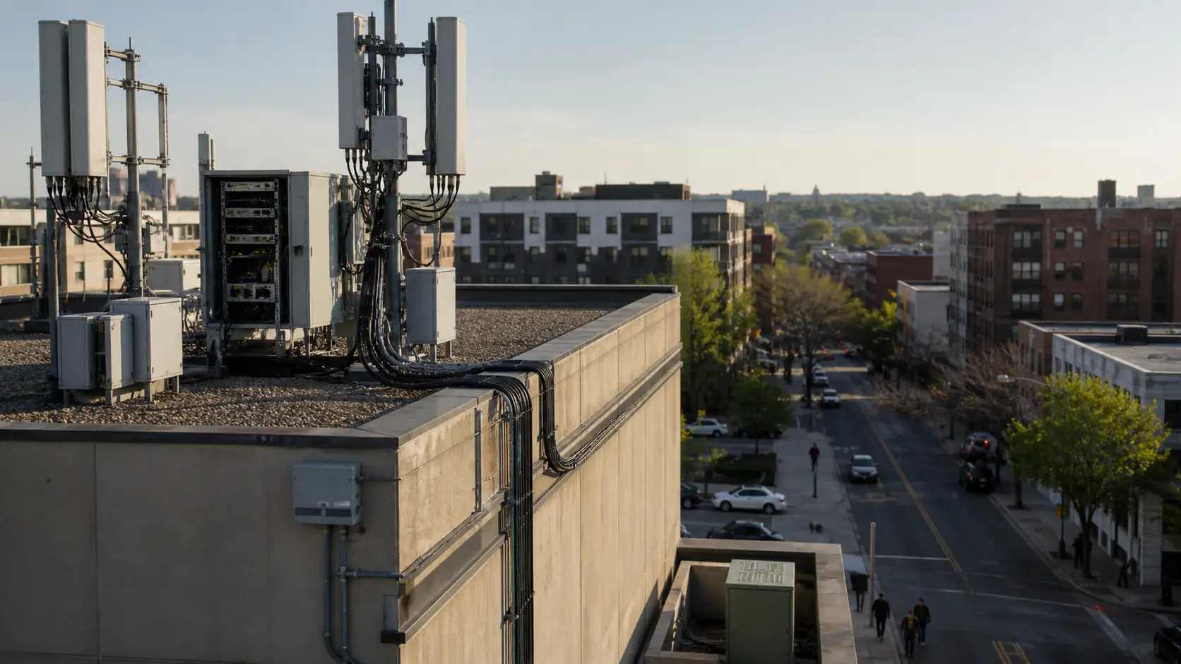 A velocidade 5G começa atrás da antena