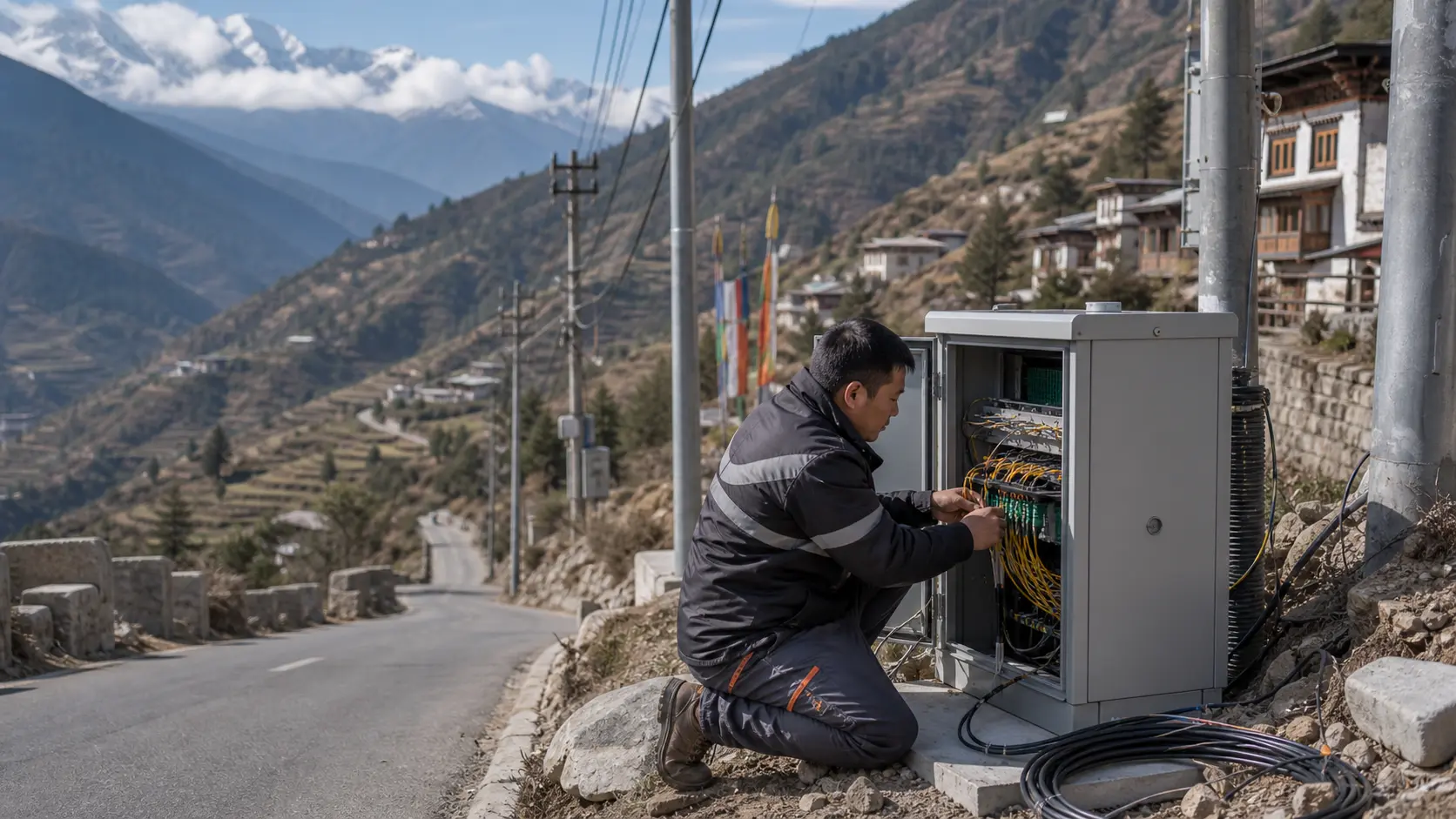 SuperNet Infocomm und der bergige Preis des normalen Internets in Bhutan
