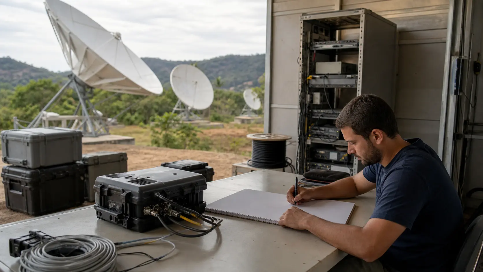 Hispamar und die Satellitenmegahertz: Preis gegen Glasfasergeduld