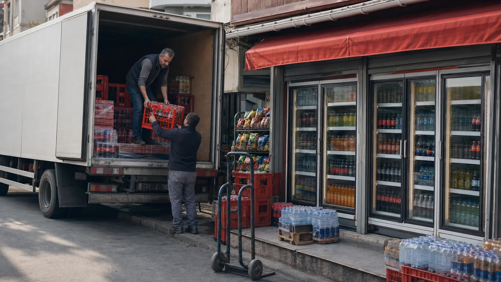 Доставленный кейс Coca-Cola Icecek — это бизнес плотности маршрутов