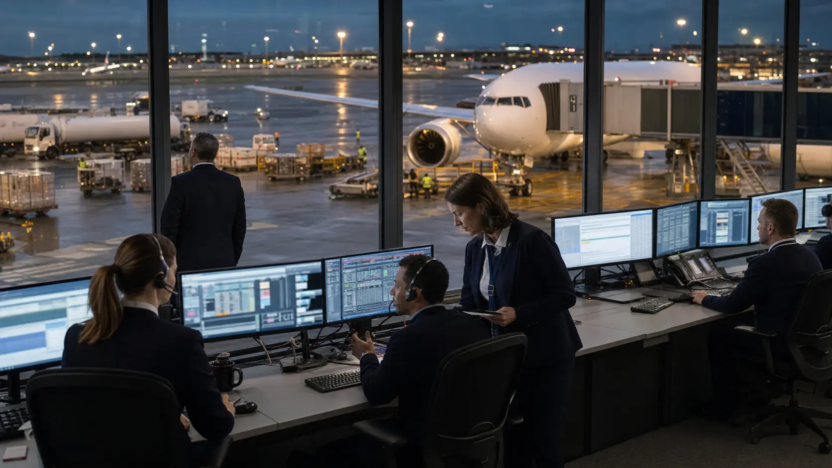 Editorial infrastructure image for Deutsche Lufthansa AG