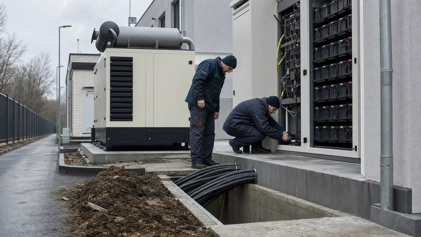 Photorealistic editorial view of "GIGATRANS UKRAINE", LLC infrastructure operations