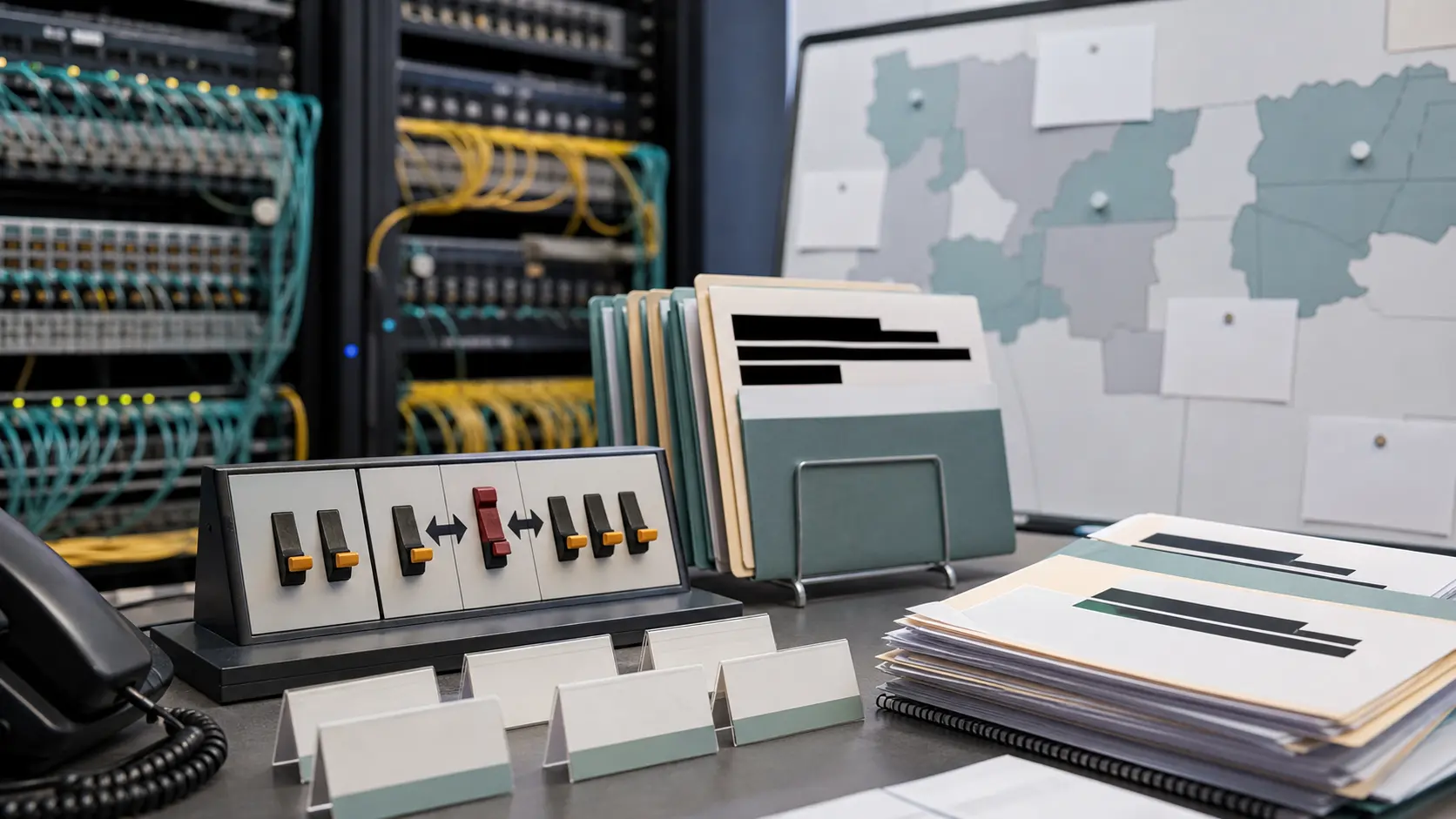 Photorealistic editorial risk and accountability image for Frontier Communications made telecom system isolation a customer-continuity test