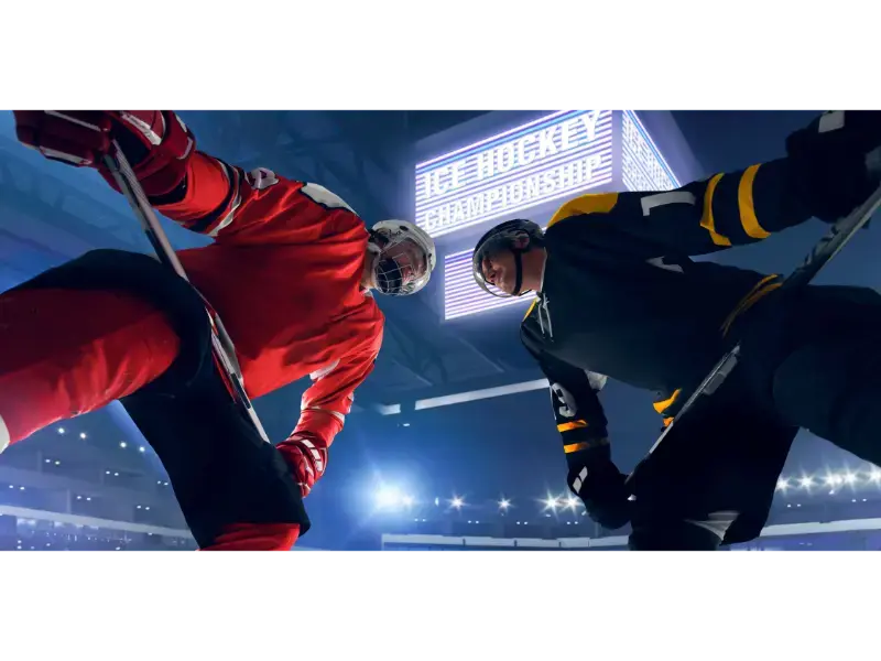 joueurs de hockey