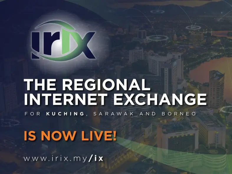 Irix startet ersten Internet-Knoten 'irix' in Sarawak, Malaysia