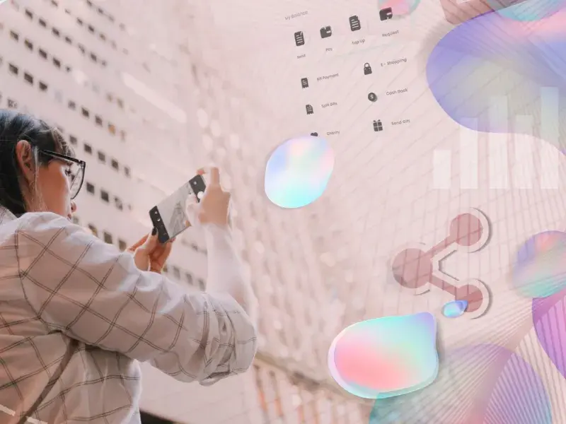 What does the mesh do in augmented reality?
