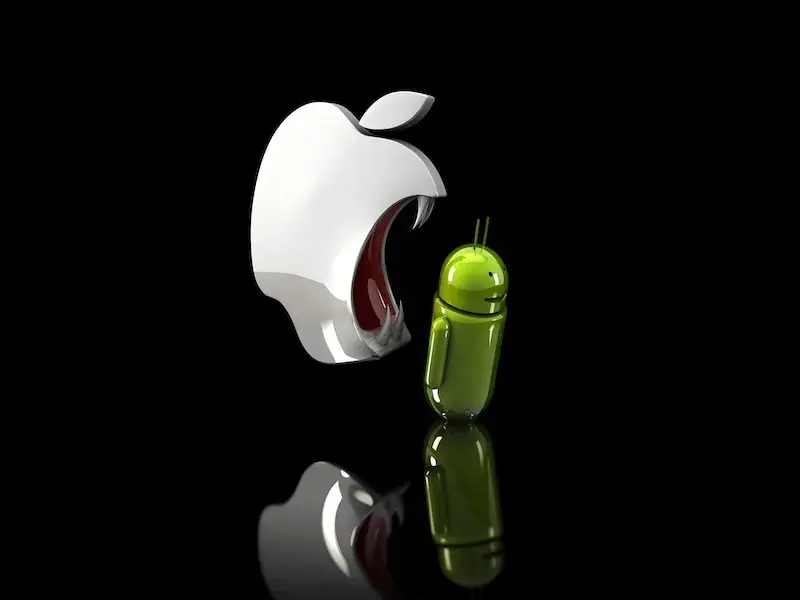 Wie hoch ist der Marktanteil von iPhone vs Android in Europa?