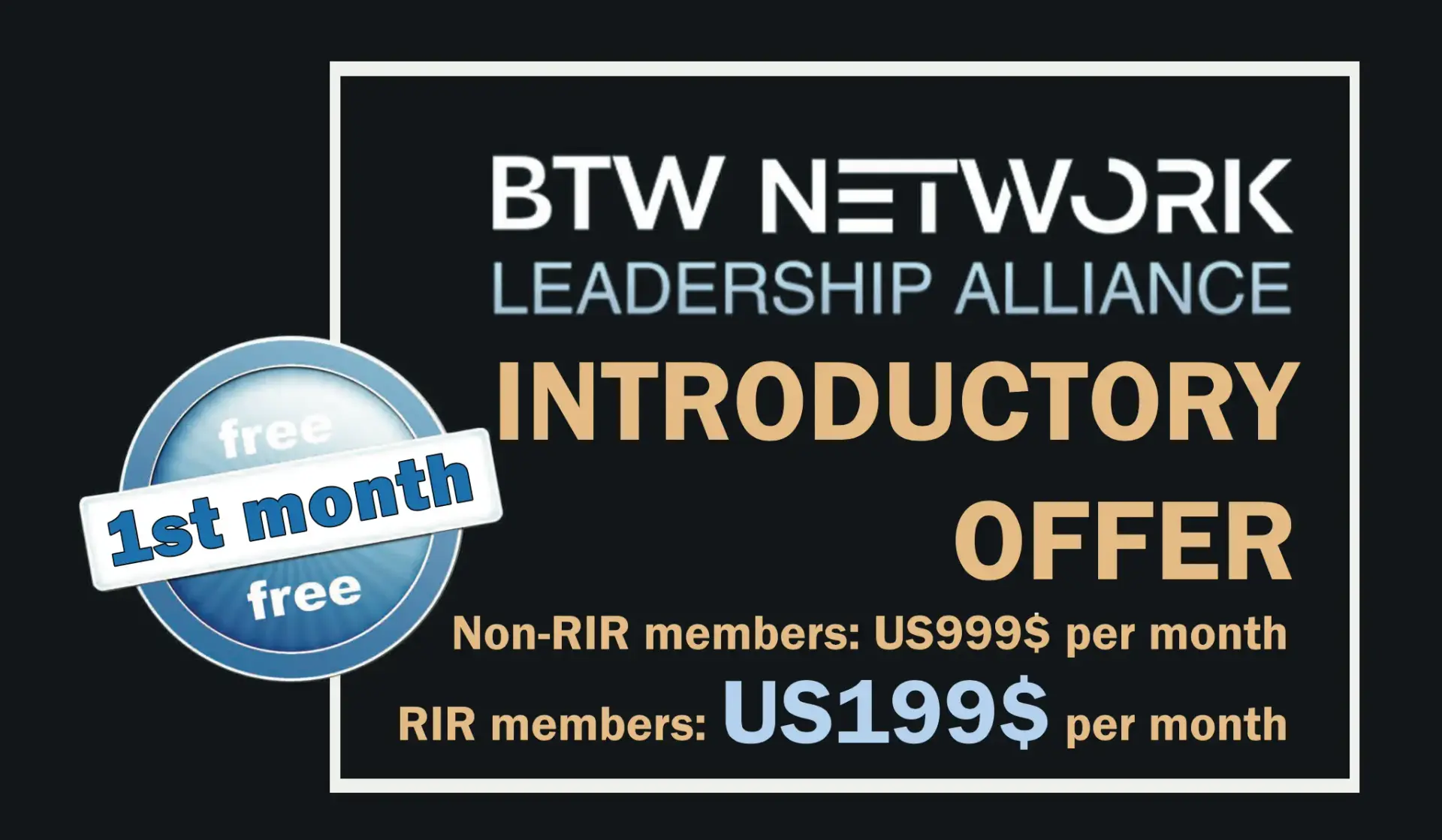 BTW Media 推出 Leadership Alliance 互联网企业营销计划