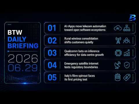 Daily briefing | Telecom automation, rural wireless and AI inference reshape networks