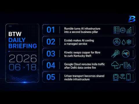 Daily briefing | AI infrastructure, cloud resilience and mobile coverage reshape networks
